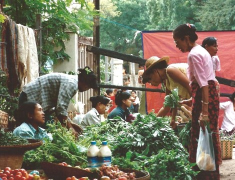 Marché birman (octobre 2005)