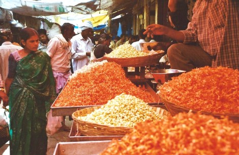Jasmin, marché de Mysore, Inde du sud (mars 2003)